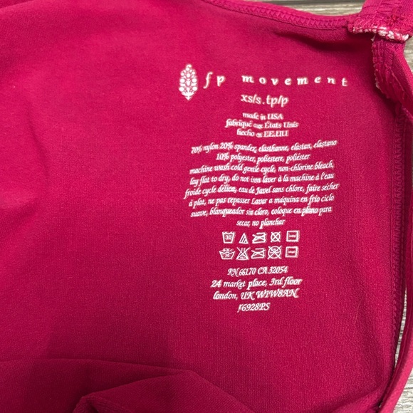FP Movement Free People Good Karma Onesie Dark Pink XS/S NWOT - Picture 5 of 6